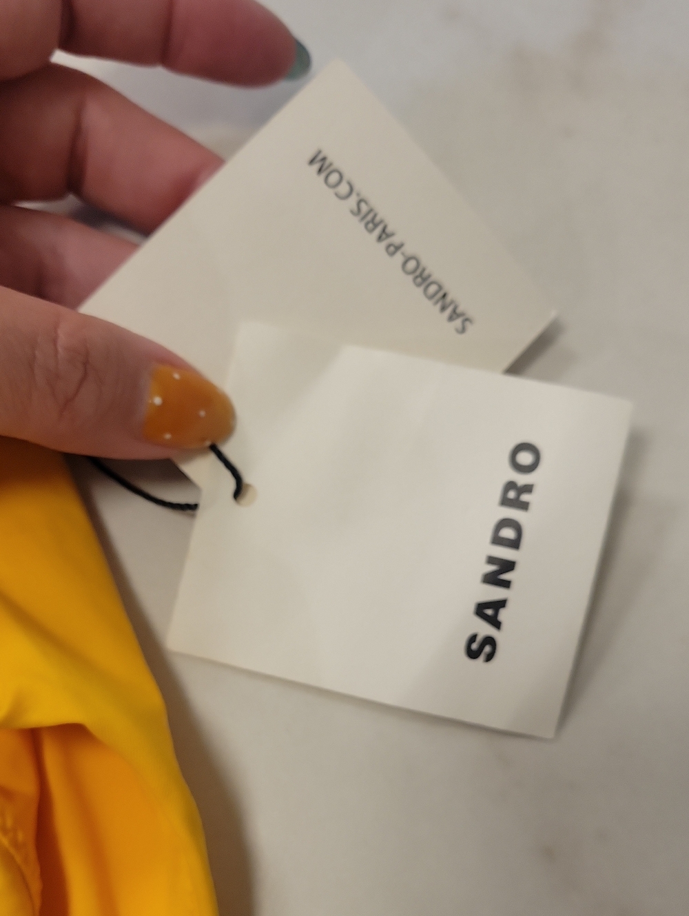 Sandro NWT Yellow One-Piece bathingsuit asymmetrical with Decorative Rings xs - Picture 3 of 10